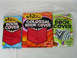 3 Stretchable Book Covers - Standard and Colossal - $4.94