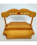 Hand Made/Painted Solid Oak Wood Napkin Holder Tulips Geese Farmhouse Co... - $1,413.49 MXN