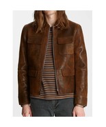 John Varvatos Collection Men&#39;s Leather Vintage 4 Pocket J... - $637.12