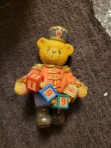 Cherished Teddies Vintage Christmas Bear Figurine Striking Up Another Ye... - £7.22 GBP