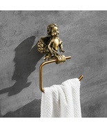Home decor Antique Classic style bathroom angel towel ring wall Mounted - $110.00