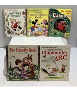 Little Golden Books Children&#39;s Hardback 1950s &amp; 1960s Lot of 5 Vintage - $14.80