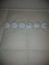 6 Pinnacle Golf balls #4 with logos of various courses Never hit - $25.99