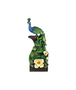 39 in. Peacock Fountain wth LED Light - $599.11 CAD