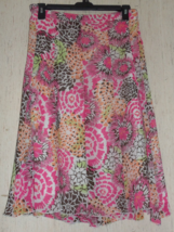 Excellent Womens Cj Banks Pretty Floral Print Pull On Lined Full Skirt Size 2X - £19.91 GBP
