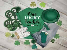 St. Patrick's shirt  | Lucky Teacher shirt | Irish shirt | St Patrick's day tshi - £18.14 GBP