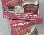 2X American Home by Yankee Candle Warm &amp; Happy Home Fragrance Beads  - £10.12 GBP