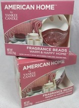 2X American Home by Yankee Candle Warm &amp; Happy Home Fragrance Beads  - £10.16 GBP