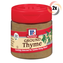 2x Shakers McCormick Ground Thyme Seasoning | .70oz | Subtle Minty Flavor - £12.41 GBP