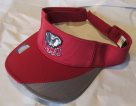 NCAA Alabama Crimson Tide Embroidered Raised Logo Visor Maroon/Grey OSFM Mesh - £20.09 GBP