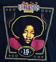 Billy Sims BBQ T Shirt - Sz M - Black - Front &amp; Back Graphics - £9.05 GBP