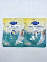 (2) Dr Scholl&#39;s Ultra Exfoliating Foot Mask Slip On Booties Peels &amp; Softens - £7.95 GBP