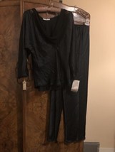 Vintage 1990’s Ralph Montenero Lounge Pajamas Set Sexy Black  NOS Original Tags - $94.05