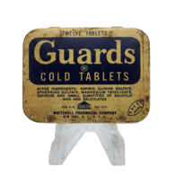 Vintage medicine tin: GUARDS Cold 12 Tablets  / Aspirin - £6.99 GBP