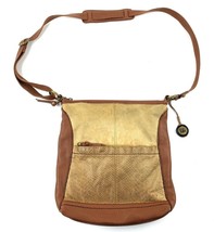 THE SAK Women&#39;s Medium Brown Leather Hobo Shoulder Zipper 12&quot; x 11.5&quot; Purse Bag  - £19.65 GBP