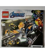 Lego avengers 76143 Instruction Manual Only - £15.56 GBP