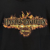 Harley Davidson Motorcycles 2XL T-Shirt Flames Eagle Inside Passage Ketc... - £16.38 GBP