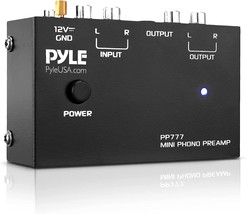 Pyle Output Pp777 Phono Turntable Preamp With 12 Volt Dc Adapter Pyle Output - $35.96