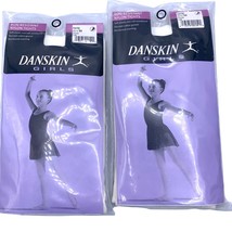 Danskin Child’s Large White Dance Tights (2) Snowflake Angel Nylon Run Resistant - £11.47 GBP