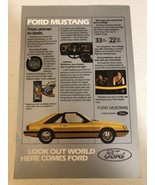 1982 Does Mustang Car Vintage Print Ad pa10 - £7.02 GBP