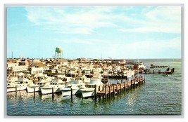 Fishing Boat Fleet Ocean City Maryland MD UNP Chrome Postcard B20 - £1.47 GBP