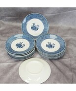 Royal Currier and Ives Saucers 6-1/8&quot;  Lot of 15 - $36.25 CAD