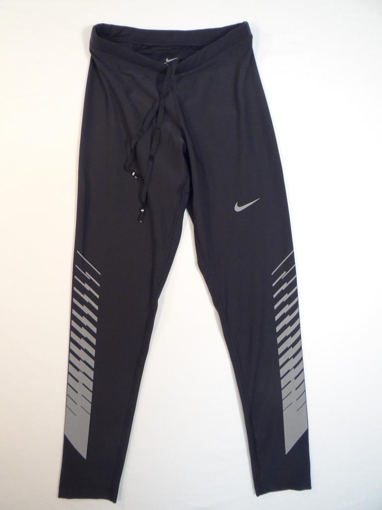 Nike Dri Fit Black Reflective Long Running Tights Men's NWT - £79.92 GBP