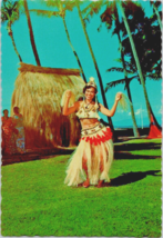 Postcard Hawaii Honolulu Tahitian Dancer Kodak Hula Show 6 x 4 in - $5.86