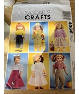 2003 McCalls Sewing Pattern 4066 18&quot; Doll Wardrobe 6 Outfits Poodle Skir... - £11.00 GBP