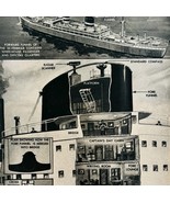 1949 Silverbriar Cargo Liner Ship Diagram Popular Mechanics Page Nautica... - $34.17 CAD