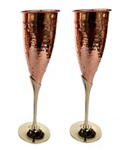 Rastogi Handicrafts Pure Copper Wine Glass Tableware Bar Hotel Restauran... - £45.32 GBP