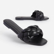 Women Weave Sandals Ladies Outdoor Beach Shoes Soft Flat Casual Slides Summer No - £22.61 GBP