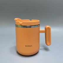 WINSA Mugs Stainless Steel Liner Mug with Lid Anti-scalding Large Mug 12oz - £17.93 GBP