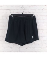 Adidas Shorts Womens Medium Black Elastice Waist Drawstring Athletic - $17.99