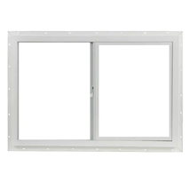Left Hand Single Sliding Vinyl Window with Single Pane Glazed Glass 35.5... - $200.73