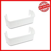 Durable Frigidaire Refrigerator Door Shelf Bins 2-Pack -  White Plastic - $687.50 MXN