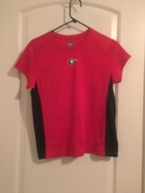  NCAA Georgia Bulldogs Women&#39;s Juniors Red &amp; Black Athleic Shirt Top Size Large - $29.10