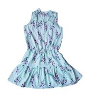 Juicy Vouture floral cherry blossom print Short fit flare dress Size 2 - £27.51 GBP