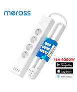 Meross WiFi Smart Power Strip WLAN Surge Protector EU/FR/UK/US Socket Ex... - £48.55 GBP