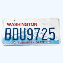  United States Washington Evergreen State Passenger License Plate BDU9725 - €10,26 EUR