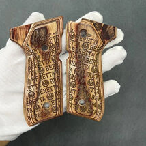 Beretta 92/96 Full-Size Wood Grips for 92FS/92F - Includes Screws &amp; Wrench - $39.59