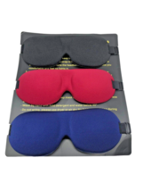 Sleep Mask 100% Blackout 3D Eye Mask for Sleeping Night Blind Set Lot 3 NEW - £22.01 GBP