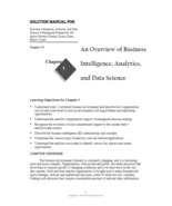 Solution Manual For Business Intelligence, Analytics, and Data Science A... - $17.99