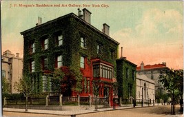 Antique Postcard J.P. Morgan&#39;s Residence and Art Gallery, N.Y.C PM 1912 - £5.32 GBP