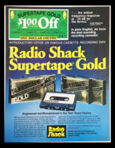 1978 Radio Shack Supertape Gold Circular Coupon Advertisement - £15.14 GBP