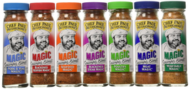 Chef Paul Prudhomme&#39;S Magic Seasoning Blends ~ Magic 7-Pack, Qty. 7 2-Ounce Bott - £47.98 GBP