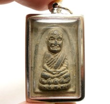 LP TUAD LUANG POO THUAD LP SANG THAI REAL AMULET STRONG PROTECTION LUCKY... - £30.63 GBP