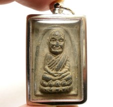 Lp Tuad Luang Poo Thuad Lp Sang Thai Real Amulet Strong Protection Lucky Pendant - £31.12 GBP