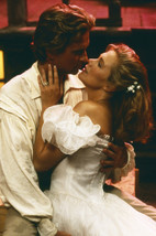 Michael Douglas and Kathleen Turner in Romancing The Stone Embrace About to kiss - £19.17 GBP