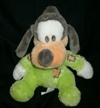 10&quot; Baby Soft Goofy Chime Rattle Disney Stuffed Animal Plush Toy Green Pajamas - £15.18 GBP